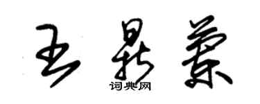 朱錫榮王鼎蘭草書個性簽名怎么寫