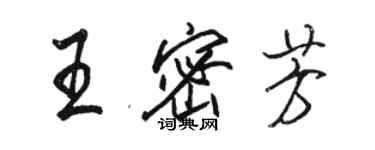 駱恆光王密芳行書個性簽名怎么寫