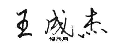 駱恆光王成傑行書個性簽名怎么寫