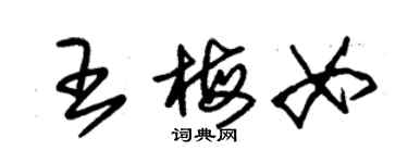 朱錫榮王梅女草書個性簽名怎么寫