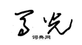 朱錫榮馬光草書個性簽名怎么寫