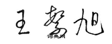 駱恆光王繁旭草書個性簽名怎么寫