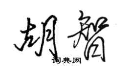 駱恆光胡智行書個性簽名怎么寫