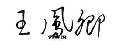 駱恆光王鳳卿草書個性簽名怎么寫