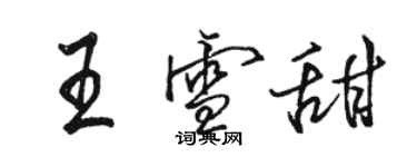 駱恆光王雪甜行書個性簽名怎么寫