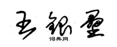 朱錫榮王銀壘草書個性簽名怎么寫