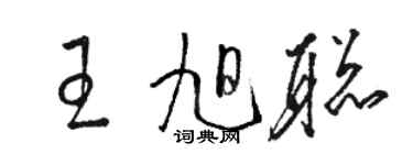 駱恆光王旭聰草書個性簽名怎么寫