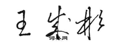 駱恆光王成彬草書個性簽名怎么寫