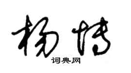 朱錫榮楊博草書個性簽名怎么寫