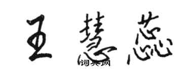 駱恆光王慧蕊行書個性簽名怎么寫