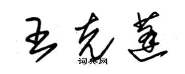 朱錫榮王克蓬草書個性簽名怎么寫