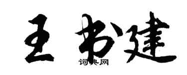 胡問遂王書建行書個性簽名怎么寫