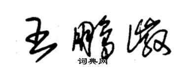 朱錫榮王鵬徽草書個性簽名怎么寫