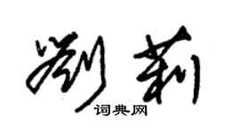 朱錫榮劉莉草書個性簽名怎么寫