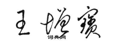 駱恆光王增寶草書個性簽名怎么寫