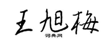 王正良王旭梅行書個性簽名怎么寫