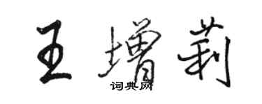 駱恆光王增莉行書個性簽名怎么寫