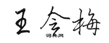 駱恆光王會梅行書個性簽名怎么寫