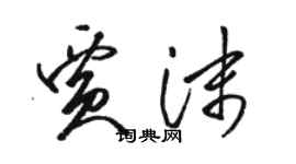 駱恆光賈沫草書個性簽名怎么寫