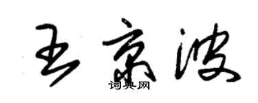 朱錫榮王京波草書個性簽名怎么寫