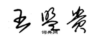 朱錫榮王盟貴草書個性簽名怎么寫