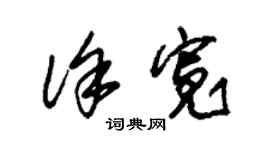 朱錫榮徐寬草書個性簽名怎么寫