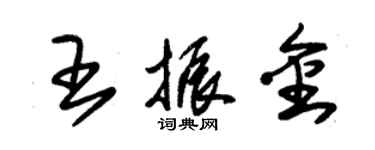 朱錫榮王振金草書個性簽名怎么寫