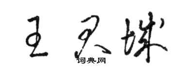 駱恆光王君城草書個性簽名怎么寫