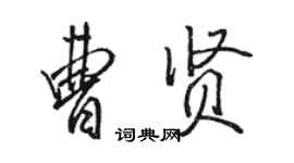 駱恆光曹賢行書個性簽名怎么寫