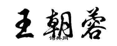 胡問遂王朝蓉行書個性簽名怎么寫