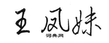 駱恆光王鳳妹行書個性簽名怎么寫