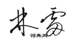 駱恆光林雷草書個性簽名怎么寫