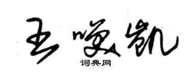 朱錫榮王笑凱草書個性簽名怎么寫