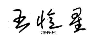 朱錫榮王憶星草書個性簽名怎么寫