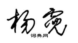 朱錫榮楊霓草書個性簽名怎么寫