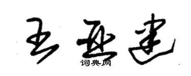 朱錫榮王亞建草書個性簽名怎么寫