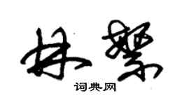 朱錫榮林繁草書個性簽名怎么寫