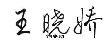 駱恆光王曉嬌行書個性簽名怎么寫