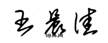 朱錫榮王晨佳草書個性簽名怎么寫