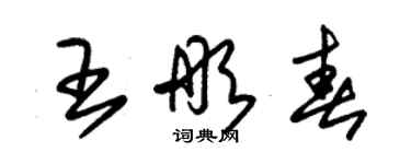 朱錫榮王彤春草書個性簽名怎么寫