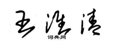 朱錫榮王淮清草書個性簽名怎么寫