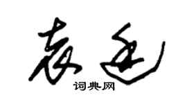 朱錫榮袁廷草書個性簽名怎么寫