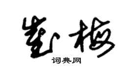 朱錫榮崔梅草書個性簽名怎么寫