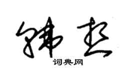 朱錫榮韓想草書個性簽名怎么寫