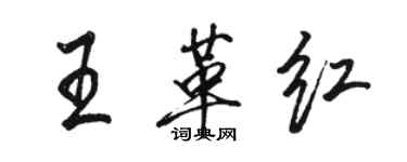 駱恆光王革紅行書個性簽名怎么寫