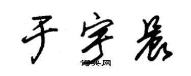 朱錫榮於宇晨草書個性簽名怎么寫