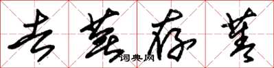 朱錫榮去蕪存菁草書怎么寫