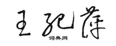 駱恆光王紀萍草書個性簽名怎么寫