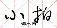 王冬齡小拍草書怎么寫