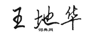 駱恆光王地華行書個性簽名怎么寫